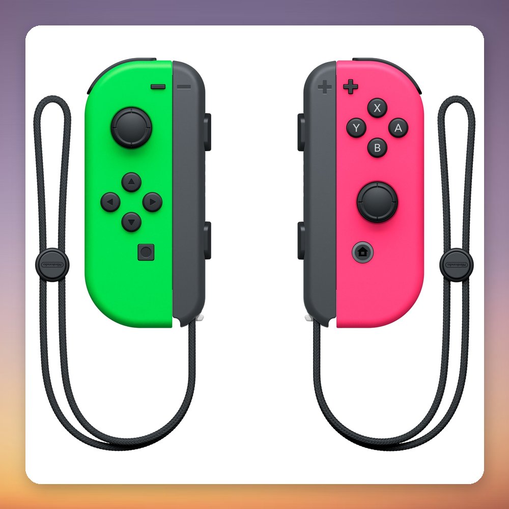 Nintendo Joy-Con Controller Set, Neon Green/Pink, for Nintendo Switch