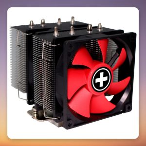 Xilence M504D 92 mm Dual Tower CPU Cooler, Black/Red, 180W TDP