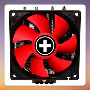 Xilence M504D 92 mm Dual Tower CPU Cooler, Black/Red, 180W TDP
