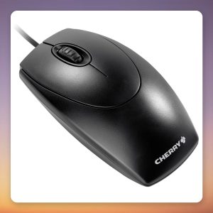 Cherry WheelMouse Optical M-5450 Wired USB Mouse, 1000 DPI, Black