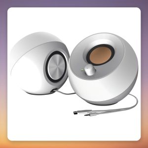 Creative Pebble 2.0 USB-Powered PC Speakers, White, 3.5 mm Jack