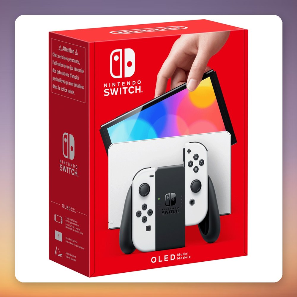 Nintendo Switch OLED Model 64 GB Handheld Console, White