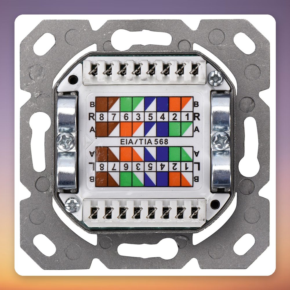 Digitus DN-9005-N CAT 6 Class E Flush-Mount Data Socket, 2x RJ-45, White – image 4