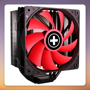 Xilence M704 120 mm CPU Air Cooler, Black/Red, 180W TDP, 4 Heatpipes