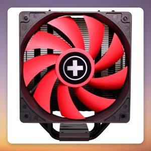 Xilence M704 120 mm CPU Air Cooler, Black/Red, 180W TDP, 4 Heatpipes