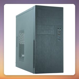 Chieftec HO-11B-350GPB Mini-Tower mATX Case, Black, 350W 80 PLUS Bronze PSU Included