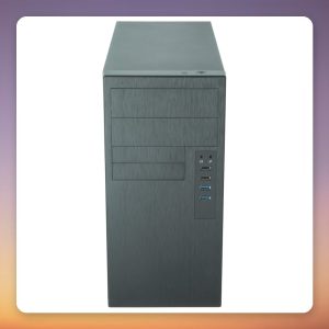 Chieftec HO-11B-350GPB Mini-Tower mATX Case, Black, 350W 80 PLUS Bronze PSU Included