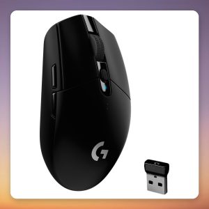 Logitech G305 LIGHTSPEED 12,000 DPI Wireless Gaming Mouse, Black