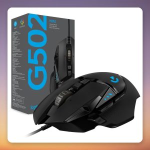 Logitech G502 HERO Wired Gaming Mouse 25600 DPI 11 Buttons RGB, Black