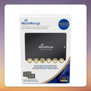 MediaRange MR1004 960 GB SATA SSD, 2.5″, 550 MB/s Read, TLC