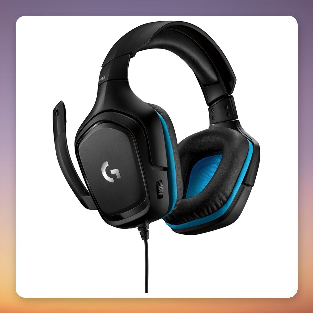 Logitech G432 Wired Gaming Headset, 7.1 Surround, 50 mm Drivers, Black/Blue – image 3