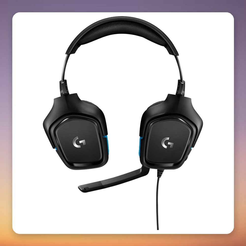 Logitech G432 Wired Gaming Headset, 7.1 Surround, 50 mm Drivers, Black/Blue – image 4