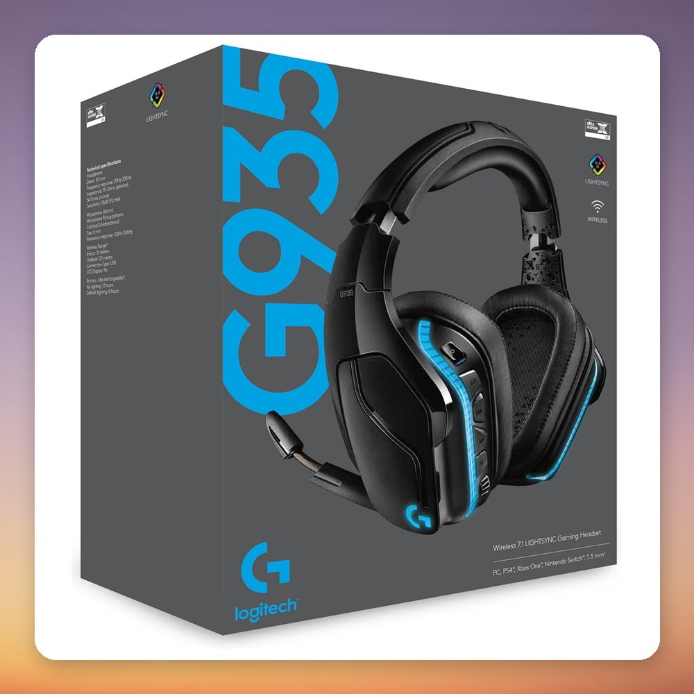 Logitech G935 Wireless 7.1 Surround Gaming Headset, Black, LIGHTSYNC RGB – image 6