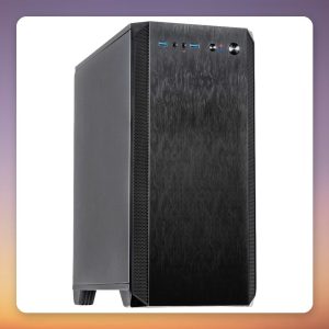Inter-Tech H-606 Micro-ATX Mini-Tower Case, Black, Sound-Dampened