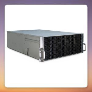 Inter-Tech IPC 4U-4424 4U Rack Server Case, Black, 24x Hot-Swap Bays