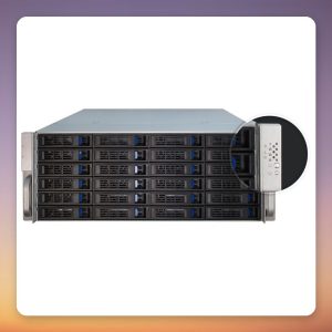 Inter-Tech IPC 4U-4424 4U Rack Server Case, Black, 24x Hot-Swap Bays