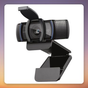 Logitech C920S HD Pro Webcam 1080p, Autofocus, Stereo Mic, Black