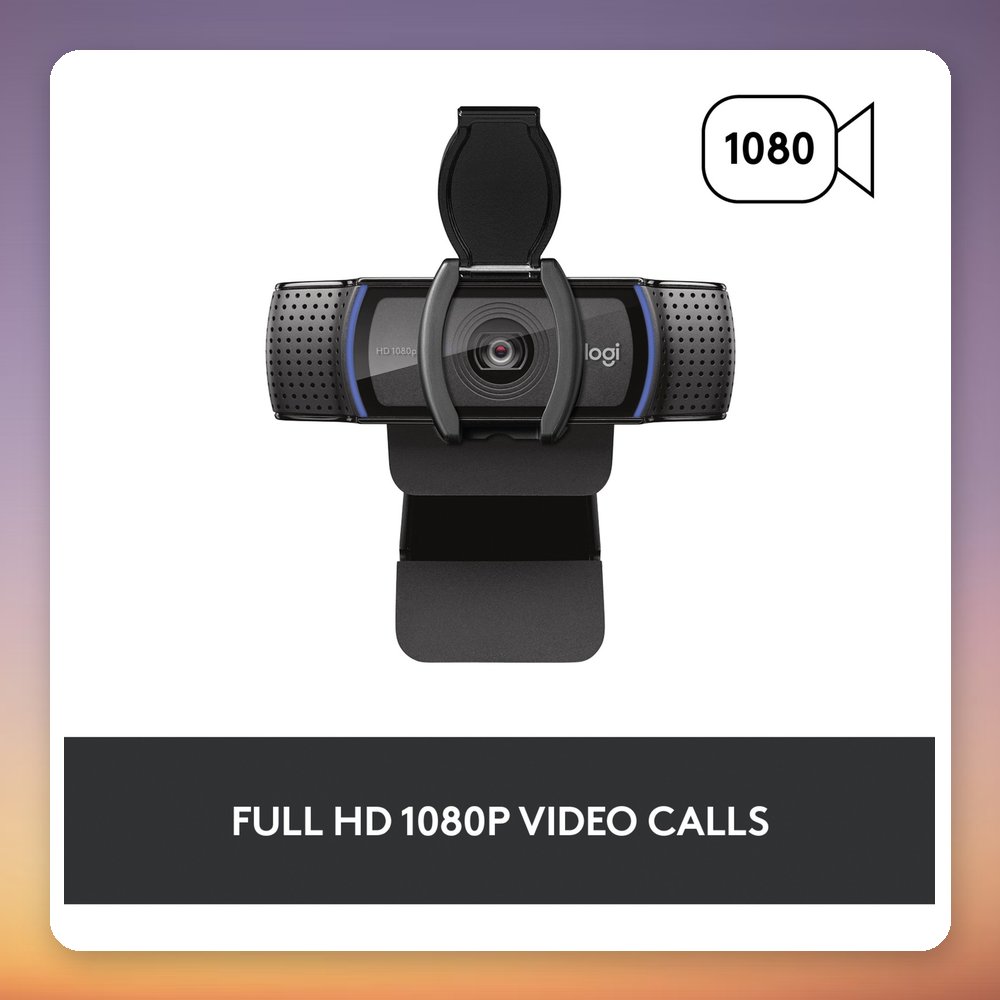 Logitech C920S HD Pro Webcam 1080p, Autofocus, Stereo Mic, Black – image 3