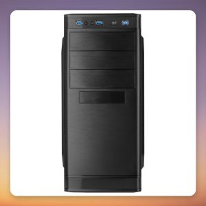 Inter-Tech IT-5905 ATX Midi Tower PC Case, Black, 355 mm GPU Clearance