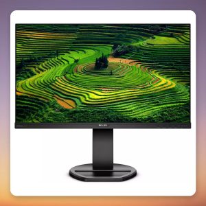 Philips 241B8QJEB 24-Inch Full HD IPS Monitor, 75 Hz, USB 3.2 Hub, Height Adjustable