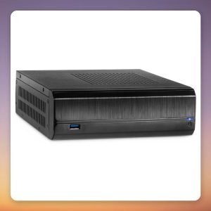 Inter-Tech JX-500 HTPC Case, Mini-ITX, Black, VESA Mount, No PSU