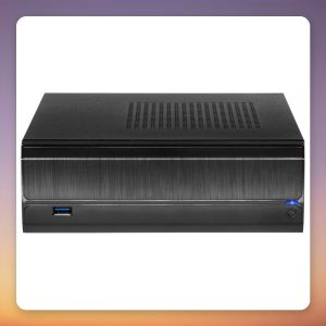 Inter-Tech JX-500 HTPC Case, Mini-ITX, Black, VESA Mount, No PSU
