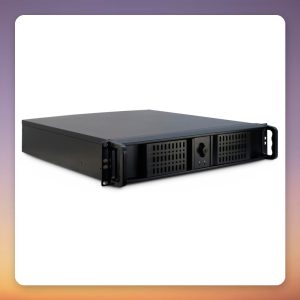 Inter-Tech 2U-2098-SK 2U Rack Server Case, Black, µATX, ATX PSU