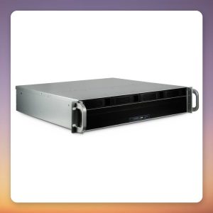 Inter-Tech 2U 2404S 2U Rack Server Case, Black, µATX, 4x Hot-Swap Bays