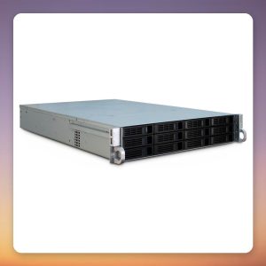 Inter-Tech 2U-2412 2U Rack Server Case, Black, 12 Hot-Swap Bays, E-ATX