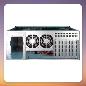 Inter-Tech 4U 4408 4U Rack Server Case, E-ATX, 8x Hot-Swap Bays, Black