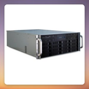 Inter-Tech 4U-4416 4U Rack Server Case, 16x Hot-Swap Bays, E-ATX, Black