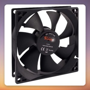 Inter-Tech F-92-S 92 mm 3-Pin Case Fan, 1500 RPM, Black