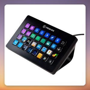 Elgato Stream Deck XL 32-Key Customisable LCD Keypad, Black