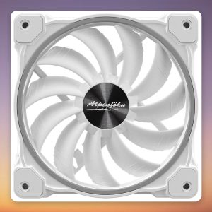 EKL Alpenfoehn Wing Boost 3 High Speed 120 mm ARGB PWM Fans, White, 3-Pack with RF Remote