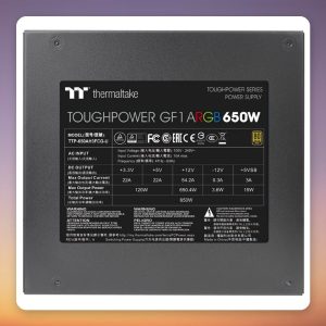 Thermaltake Toughpower GF1 ARGB 650W 80 PLUS Gold Fully Modular PSU