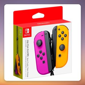 Nintendo Joy-Con Controller Set, Neon Purple/Neon Orange, Nintendo Switch