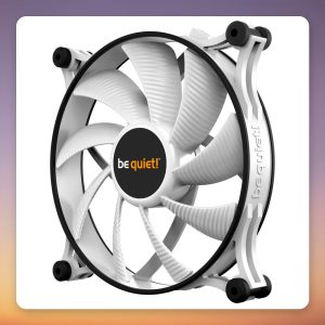 be quiet! Shadow Wings 2 White 140 mm 3-pin Case Fan, 900 RPM, 14.7 dB