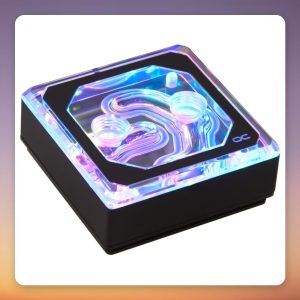 Alphacool Eisblock XPX Aurora Edge Acrylic CPU Water Block, ARGB, Black/Transparent