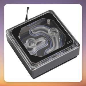 Alphacool Eisblock XPX Aurora Edge Acrylic CPU Water Block, ARGB, Black/Transparent