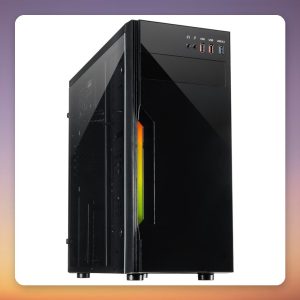 Inter-Tech B-42 RGB ATX Mid-Tower Case, Black, Acrylic Side Window