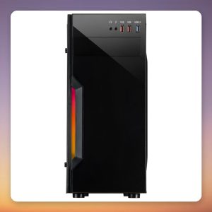 Inter-Tech B-42 RGB ATX Mid-Tower Case, Black, Acrylic Side Window
