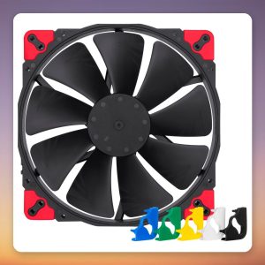 Noctua NF-A20 PWM chromax.black.swap 200 mm PWM Case Fan, Black