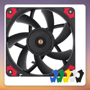 Noctua NF-A12x15 PWM chromax.black.swap 120 mm Slim Case Fan, Black