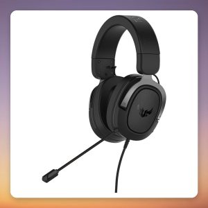 Asus TUF Gaming H3 Wired Gaming Headset, 50 mm Drivers, 7.1 Virtual Surround, Gunmetal