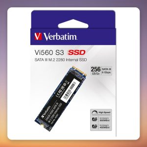 Verbatim Vi560 256 GB M.2 2280 SATA SSD, 560 MB/s Read