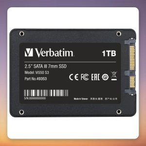 Verbatim Vi550 S3 1 TB SATA SSD, 2.5″, 520 MB/s, TLC, 480 TBW