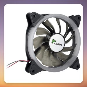 Inter-Tech Argus RS-051 RGB 120 mm Case Fan, Black, 900 RPM