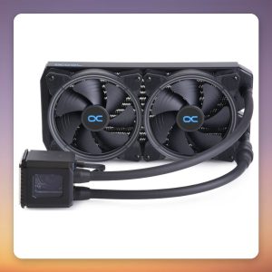 Alphacool Eisbaer Aurora 280 CPU AIO Water Cooler, 2x 140 mm, Digital RGB, Black