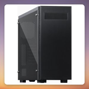 Chieftec Hawk AL-02B-TG-OP Midi-Tower ATX Case, Black, Tempered Glass