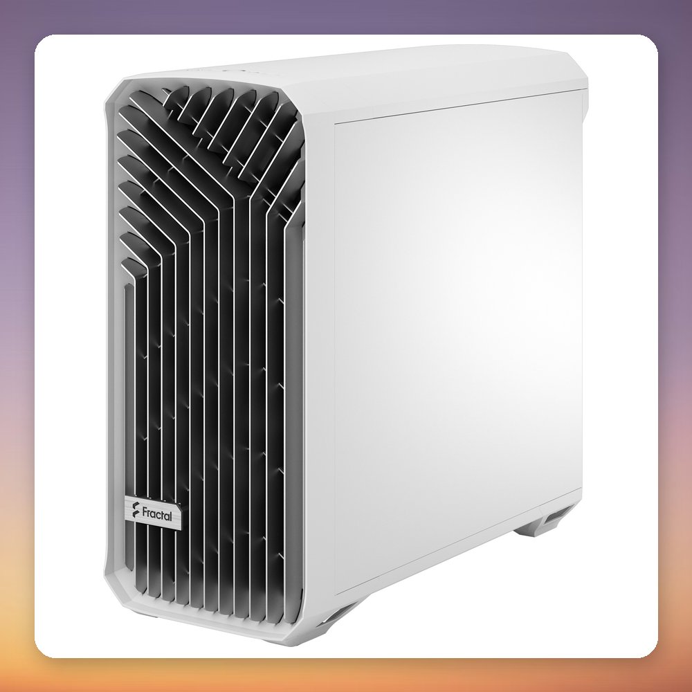 Fractal Design Torrent White TG Clear Tint E-ATX Midi-Tower Case, 5 Fans Included – image 4